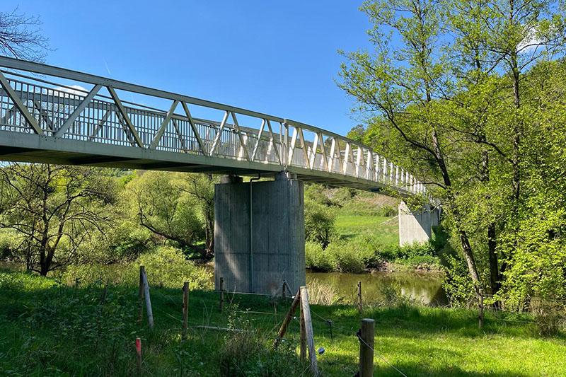 ABEL & WEIMAR, Brücke Lahnradweg Ingenieurbau Fertigstellung