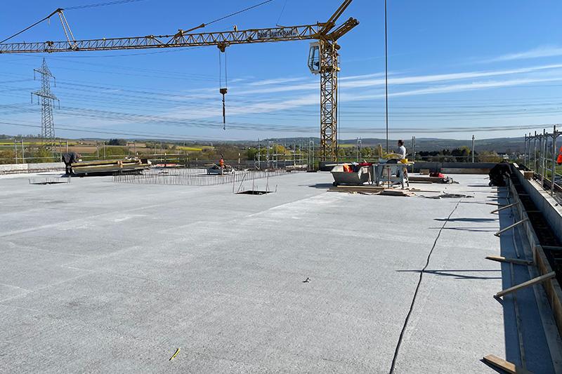Industriebau Gewerbebau Kran Dach AMEFA Limburg