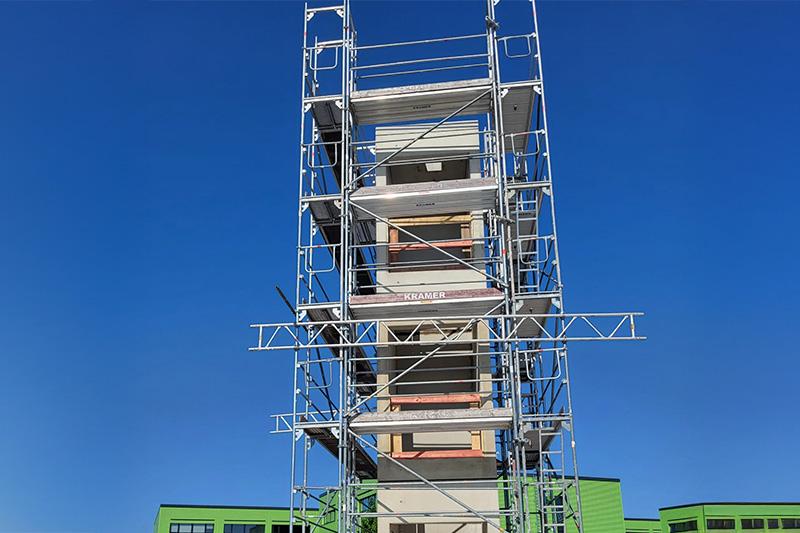 Aufzugsmontage Haßloch Dickopf-Bau Aufzug Fertigbauteile