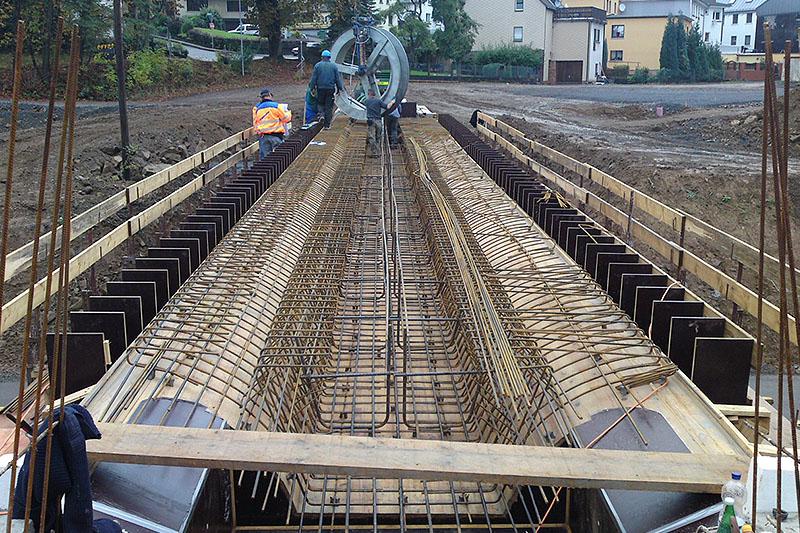 Brücke und Stützwand - Ortsumgehung Bad Marienberg Ingenieurbau