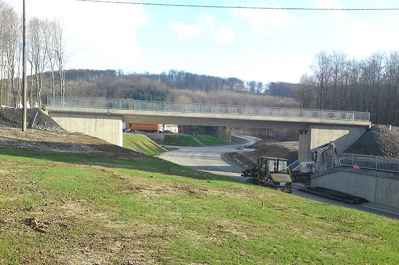 Brücke und Stützwand - Ortsumgehung Bad Marienberg Ingenieurbau