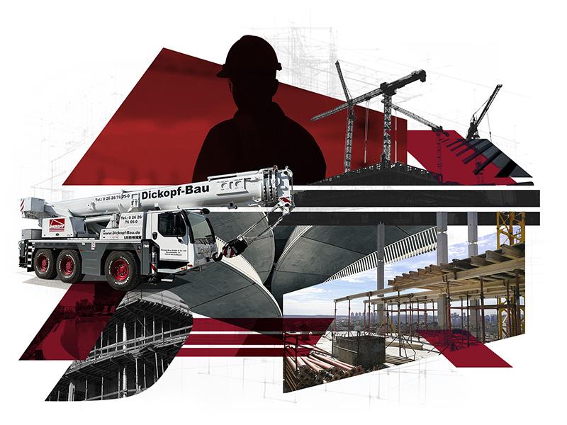 Dickopf-Bau Collage Startseite