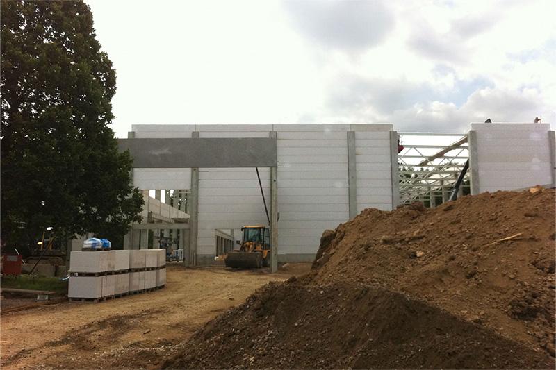 Öffentlicher Hochbach, Sporthalle Limburg Baustelle Beton