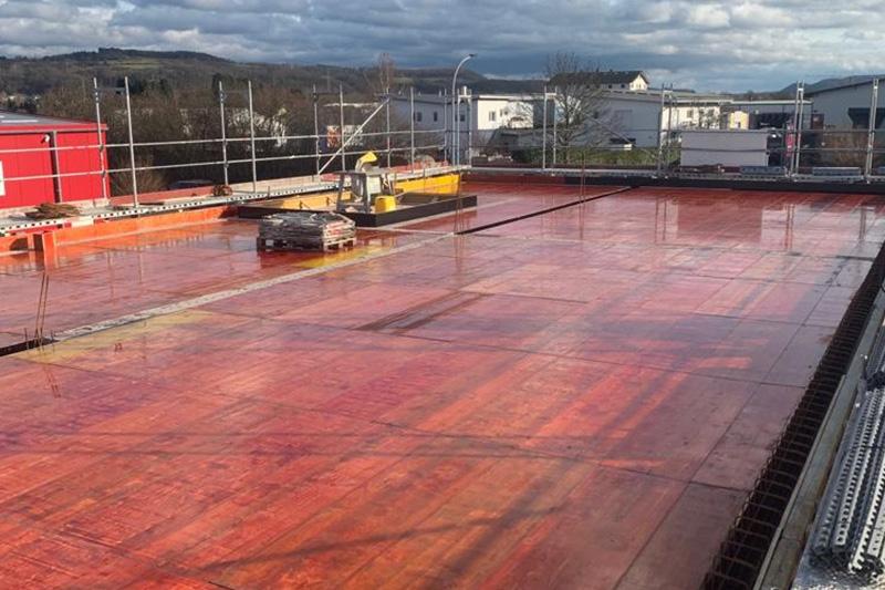 Baustelle Industriebau Gewerbebau Systeambau Grzenia - Sinzig 3