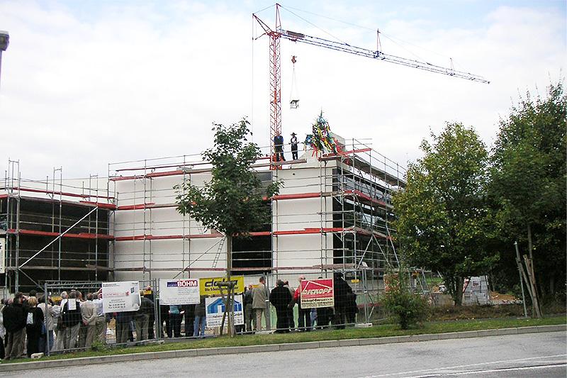 Öffentlicher Hochbau Hallenbad Aquafit Dierdorf Baustelle Kran 